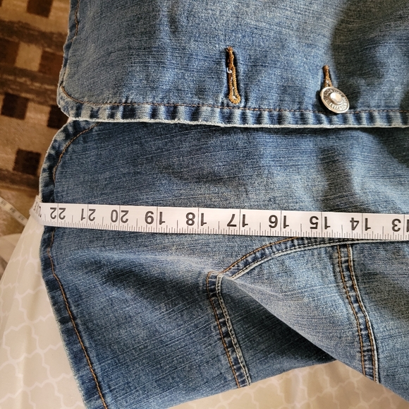 YMI Blue Jeans Jacket Bleached size XL - Picture 14 of 16